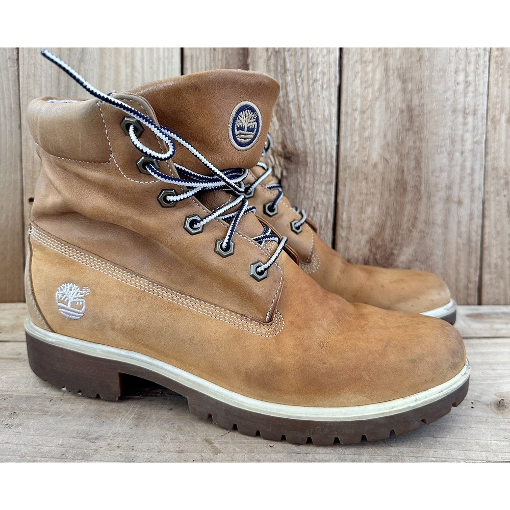 Timberland Leather Logger Work Boots Grunge Roll Top Women’s Size 8.5 M
